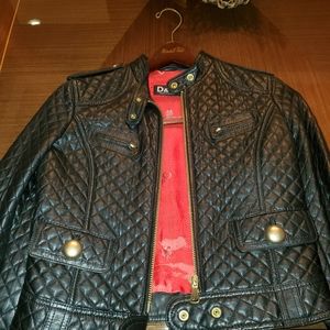 DOLCE & GABBANA leather coat